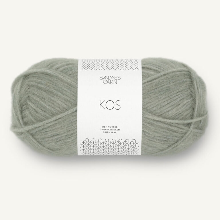 KOS - 62% alpacka, 29% nylon och 9% ull, 150 m - 8521 - Dusty ljusgrön