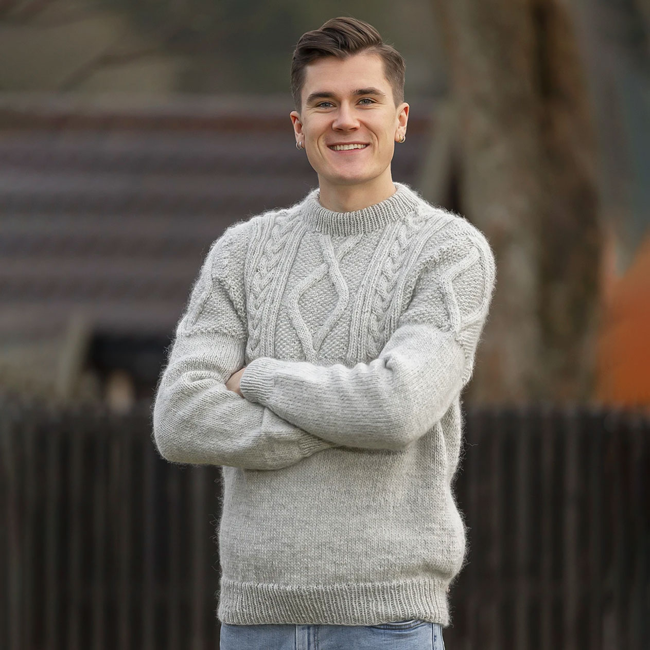 Materialkit: 2502-10 ”Rapp” – Herrtröja i mjuk Viking Wool