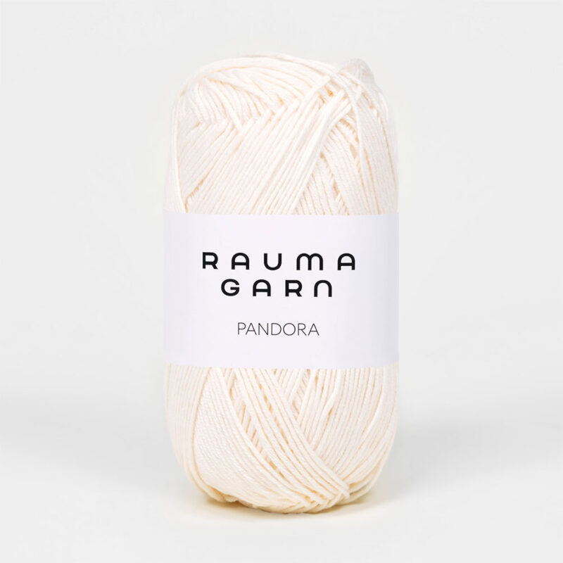Pandora 100% Pima bomull, ca 180 m, Rauma Garn - 240-219 Natur