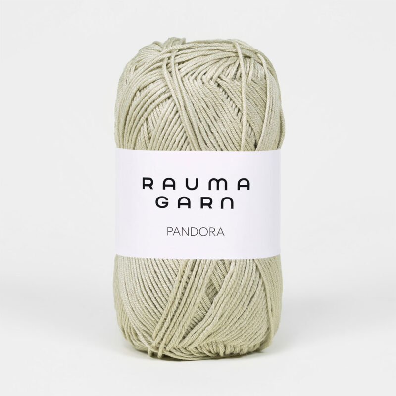 Pandora 100% Pima bomull, ca 180 m, Rauma Garn - 240-223 Ljus kakigrön
