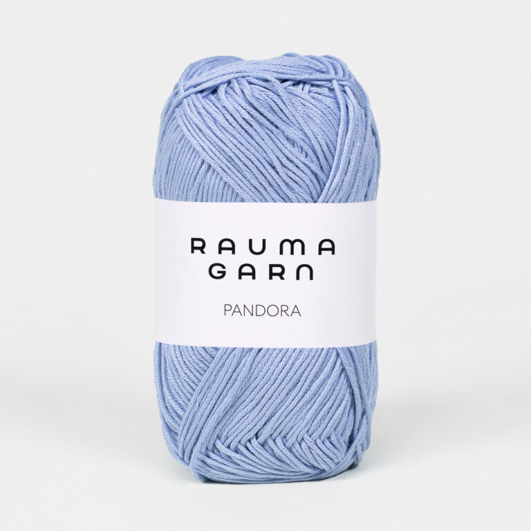 Pandora 100% Pima bomull, ca 180 m, Rauma Garn - 240-310 Himmelsblå