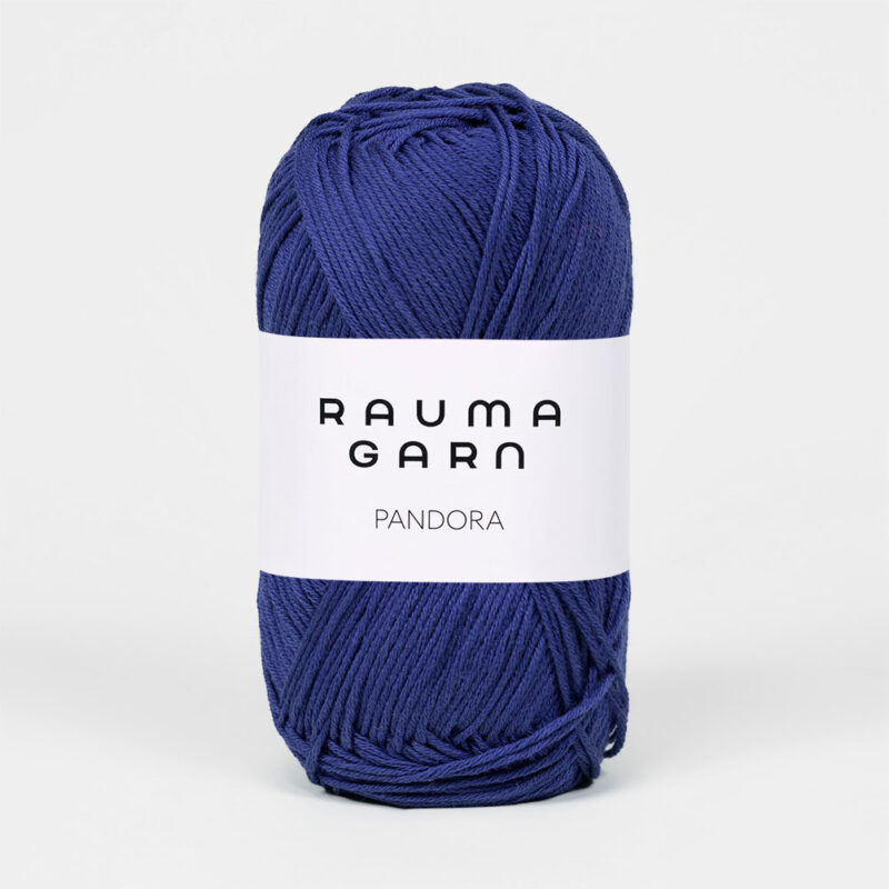 Pandora 100% Pima bomull, ca 180 m, Rauma Garn - 240-312 Midnattsblå