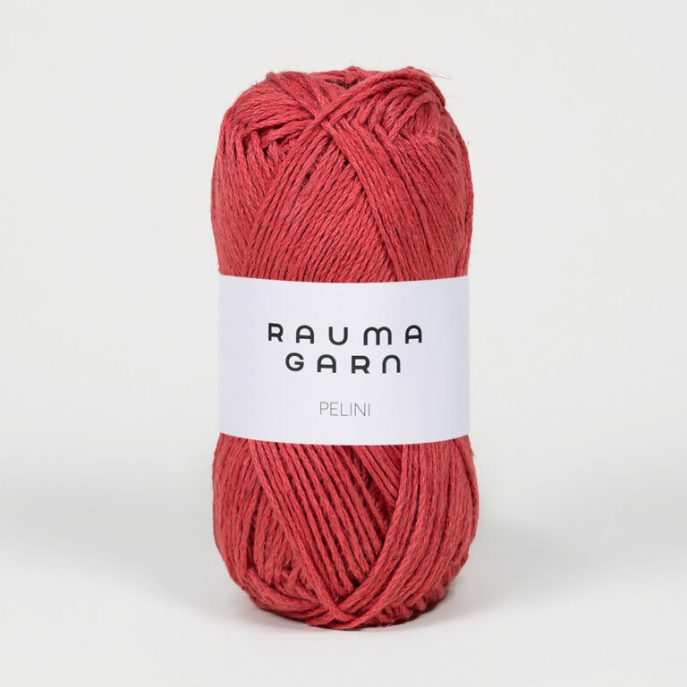 Pelini, ca 102 m - 50% Pimabomull, 50% Lin - 289-782 Dämpad röd