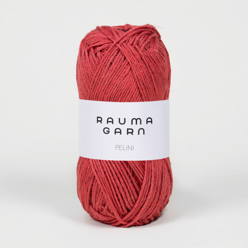 Pelini, ca 102 m - 50% Pimabomull, 50% Lin - 289-782 Dämpad röd