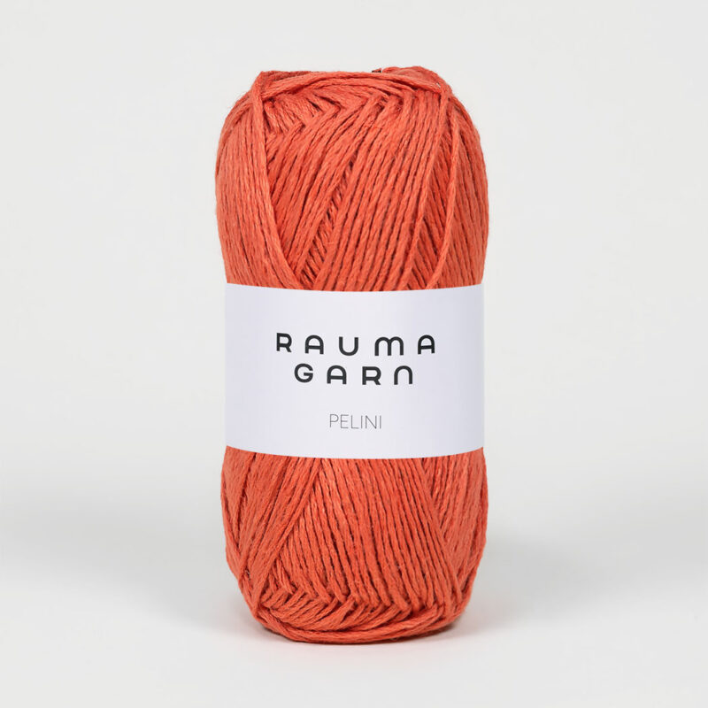 Pelini, ca 102 m - 50% Pimabomull, 50% Lin - 289-994 Mörk orange
