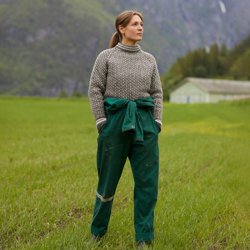 Sticka Islender / Fiskartröja - En tröja i garnet Fivel från Rauma Garn 100% norsk ull