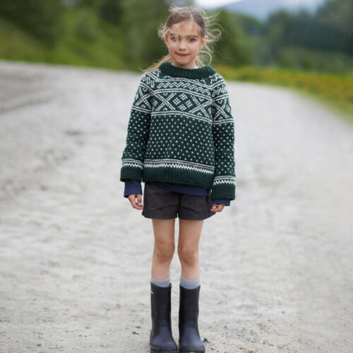 Sticka Setesdaldenser - En tröja för barn i garnet Fivel från Rauma Garn 100% norsk ull