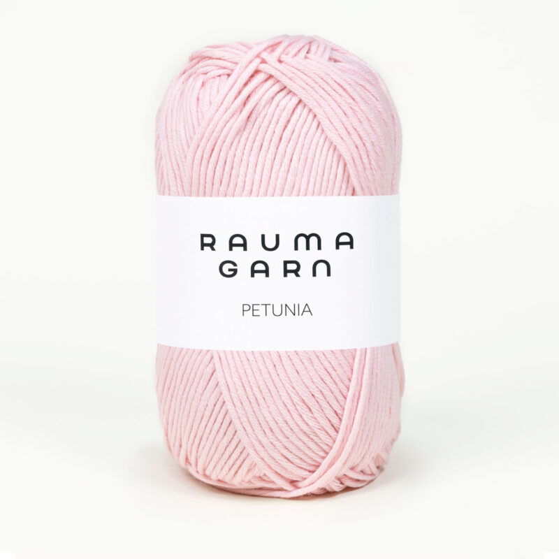 Petunia 100% bomull, ca 110 m, Rauma Garn - 241-200 Ljus rosa