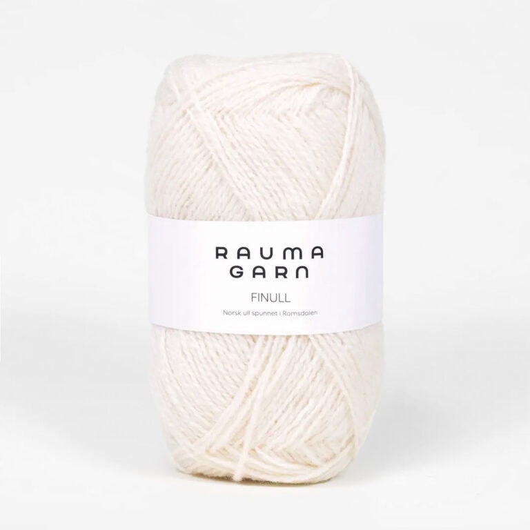 Rauma Finull, ca 175 m - 100 % Norsk ull från Rauma - 0401 Natur