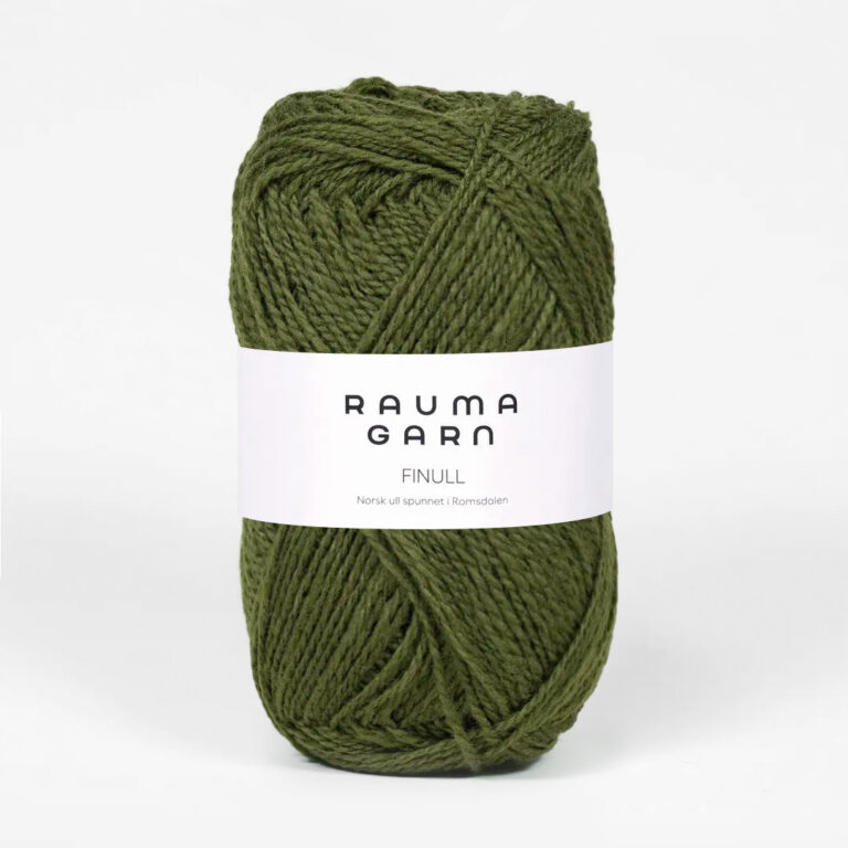 Rauma Finull, ca 175 m - 100 % Norsk ull från Rauma - 4014 Skogsgrön