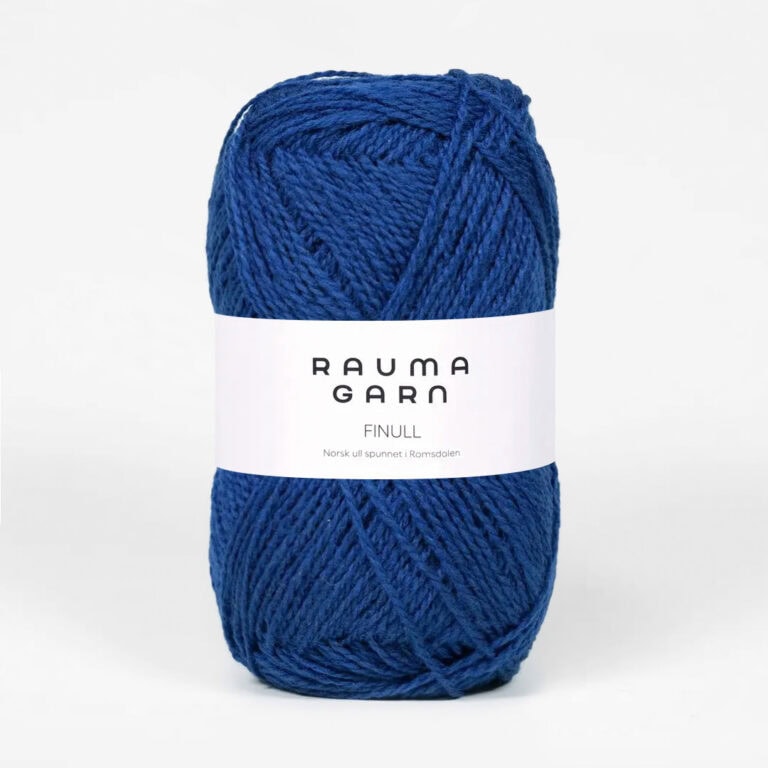 Rauma Finull, ca 175 m - 100 % Norsk ull från Rauma - 0438 Bondeblå