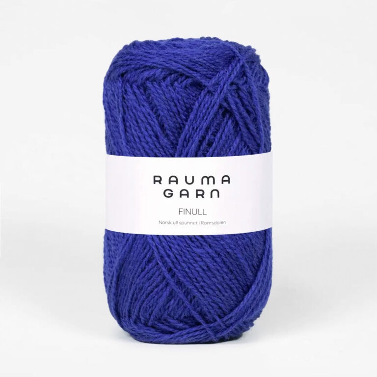 Rauma Finull, ca 175 m - 100 % Norsk ull från Rauma - 0443 Mörk jeansblå