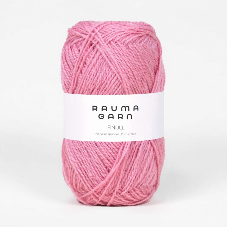 Rauma Finull, ca 175 m - 100 % Norsk ull från Rauma - 4571 Gammelrosa