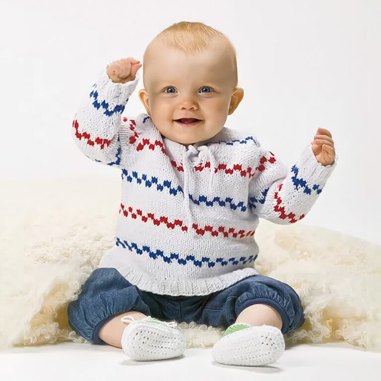 910-61 Klassisk Pippitröja för barn i Soft Cotton