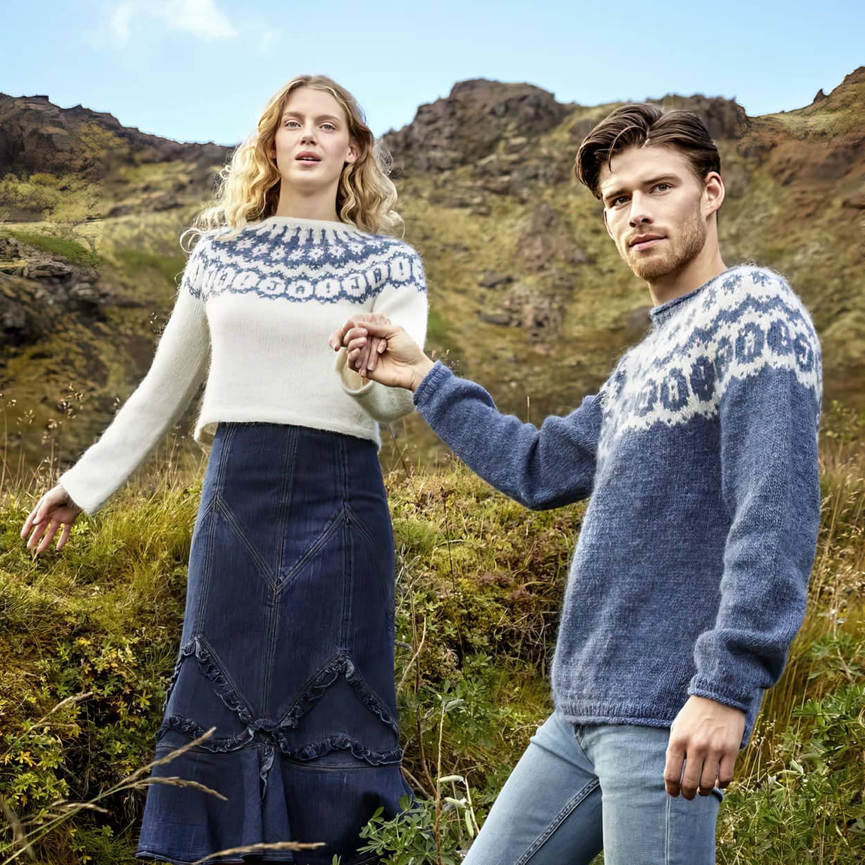 JA! 95174 Islandströja i garnet Lettlopi