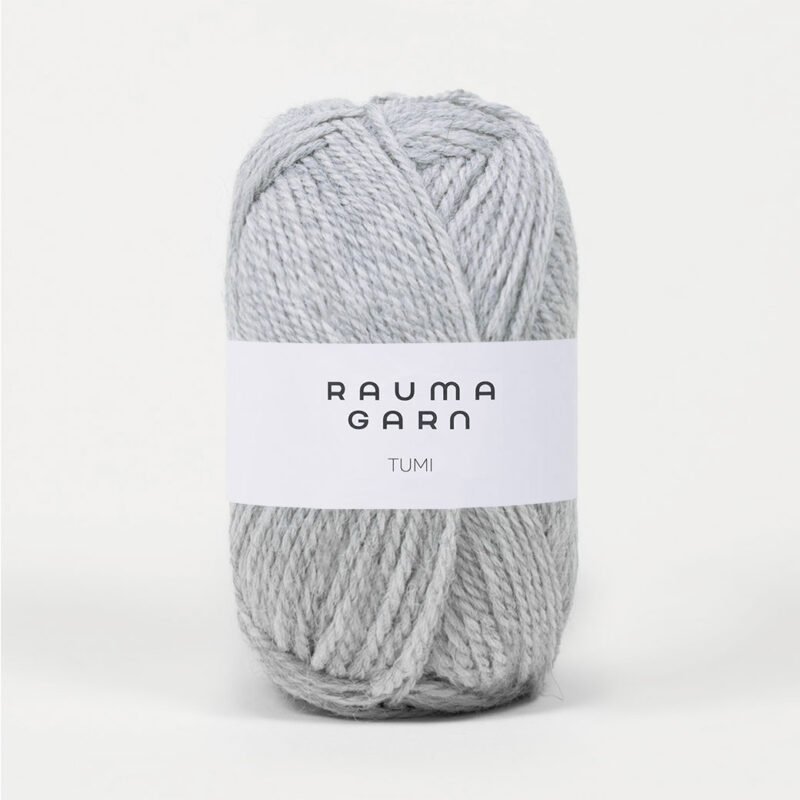 Tumi - Rauma Garn, 130 m/50 gr - 50% ull, 50% alpacka - SFN38 Ljusgrå melerad