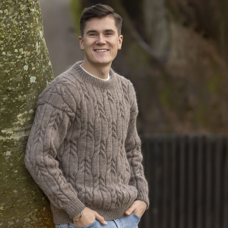 Materialkit: 2502-01 ”Eden” – herrtröja mede flätor