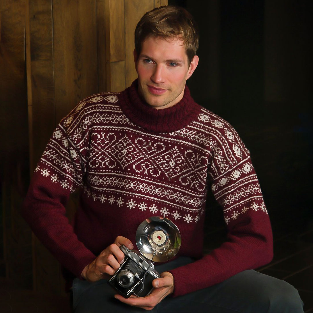 267-01a Sirdal tröja för dam & herr i Lanolin Wool - Bild 2