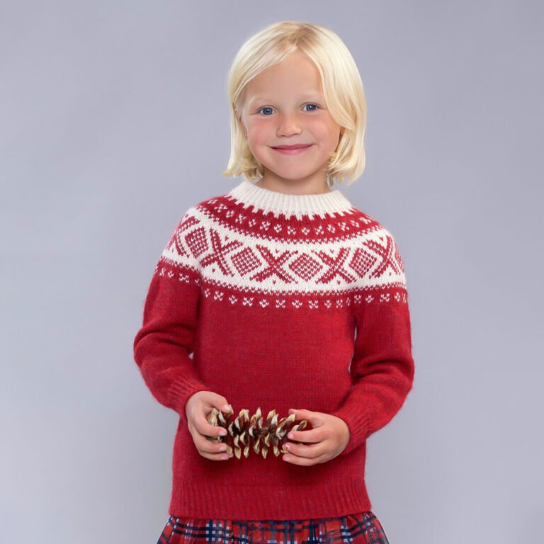 400-02 Cortina kids - tröja med runt ok, 2-12 år