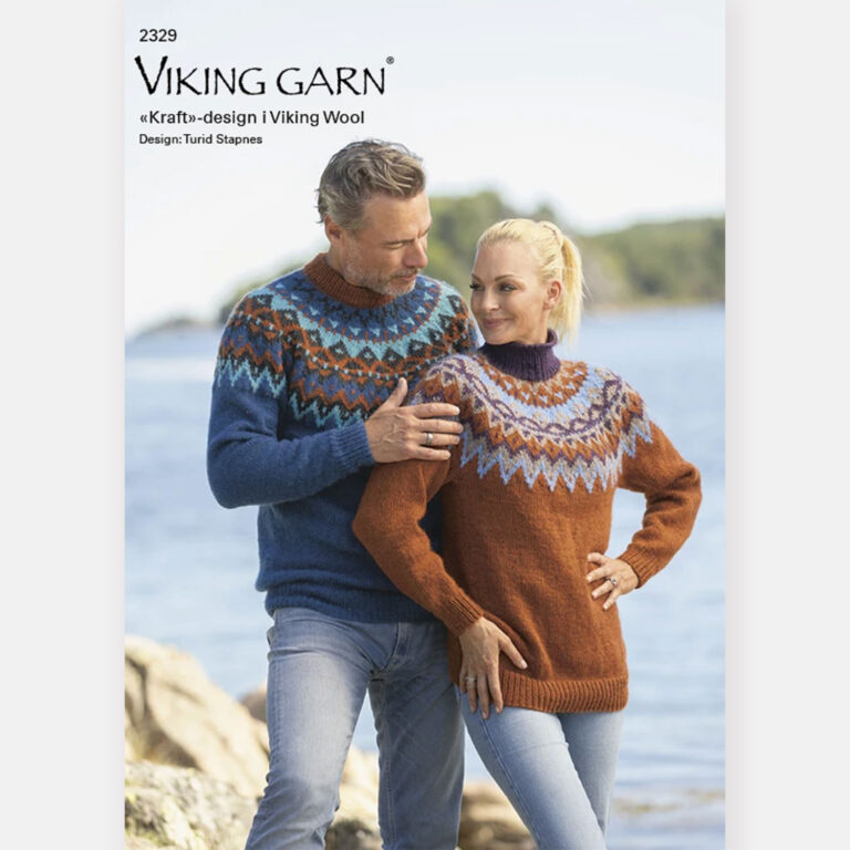 Mönsterhäfte 2329 i Viking Wool för dam och herr
