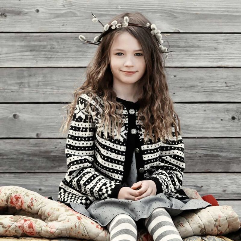 226-3a Fanakofta / jacka till barn 4-12år, i Tumi eller Finull