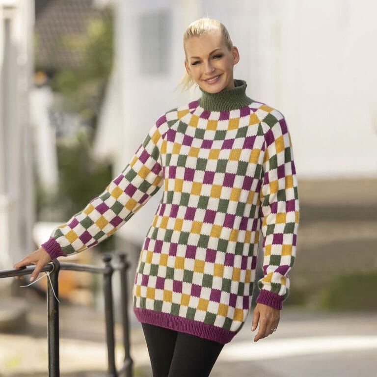2331-8 Demelza – mönsterstickad tröja