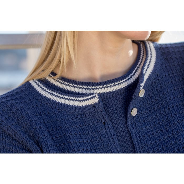 380-12 Greta kofta i röd eller marinblå - Lille Lerke - Bild 3