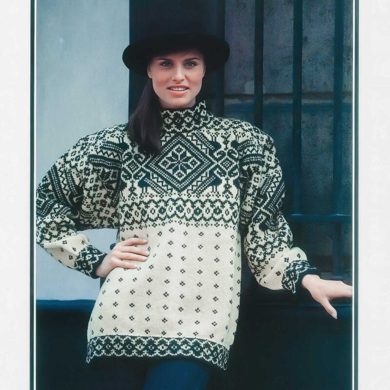 539 Klassisk tröja i 3-tråds Strikkegarn