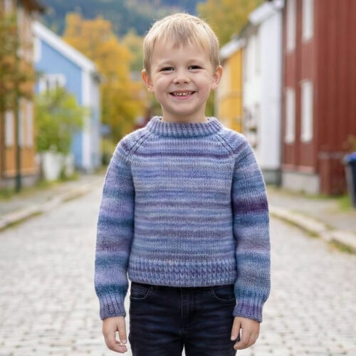 331-01 Ultimate - barntröja i Pretty Print, 1 - 12 år