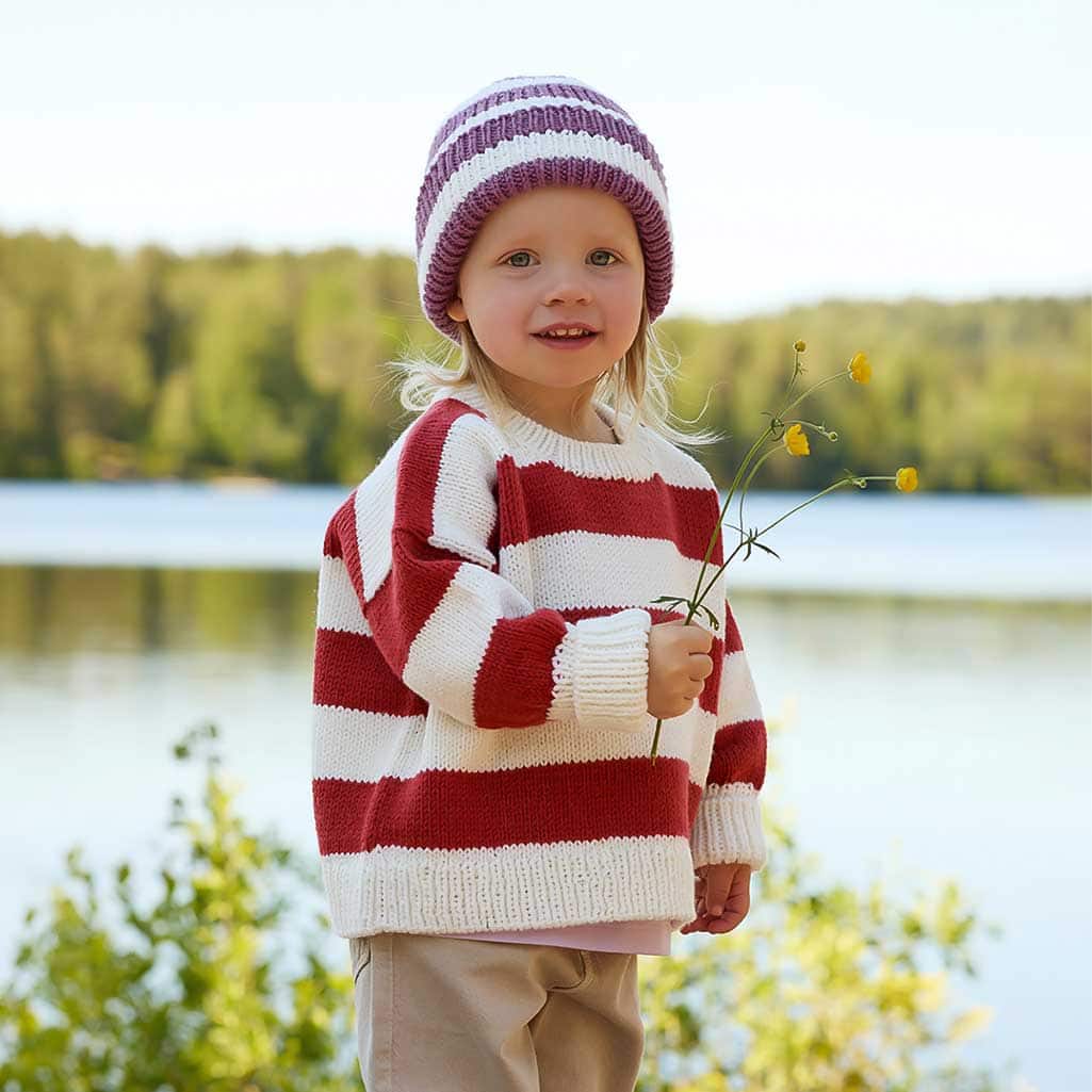 481 Tobbengenser, randig barntröja, 1-10 år, i mjuk merino - Bild 7