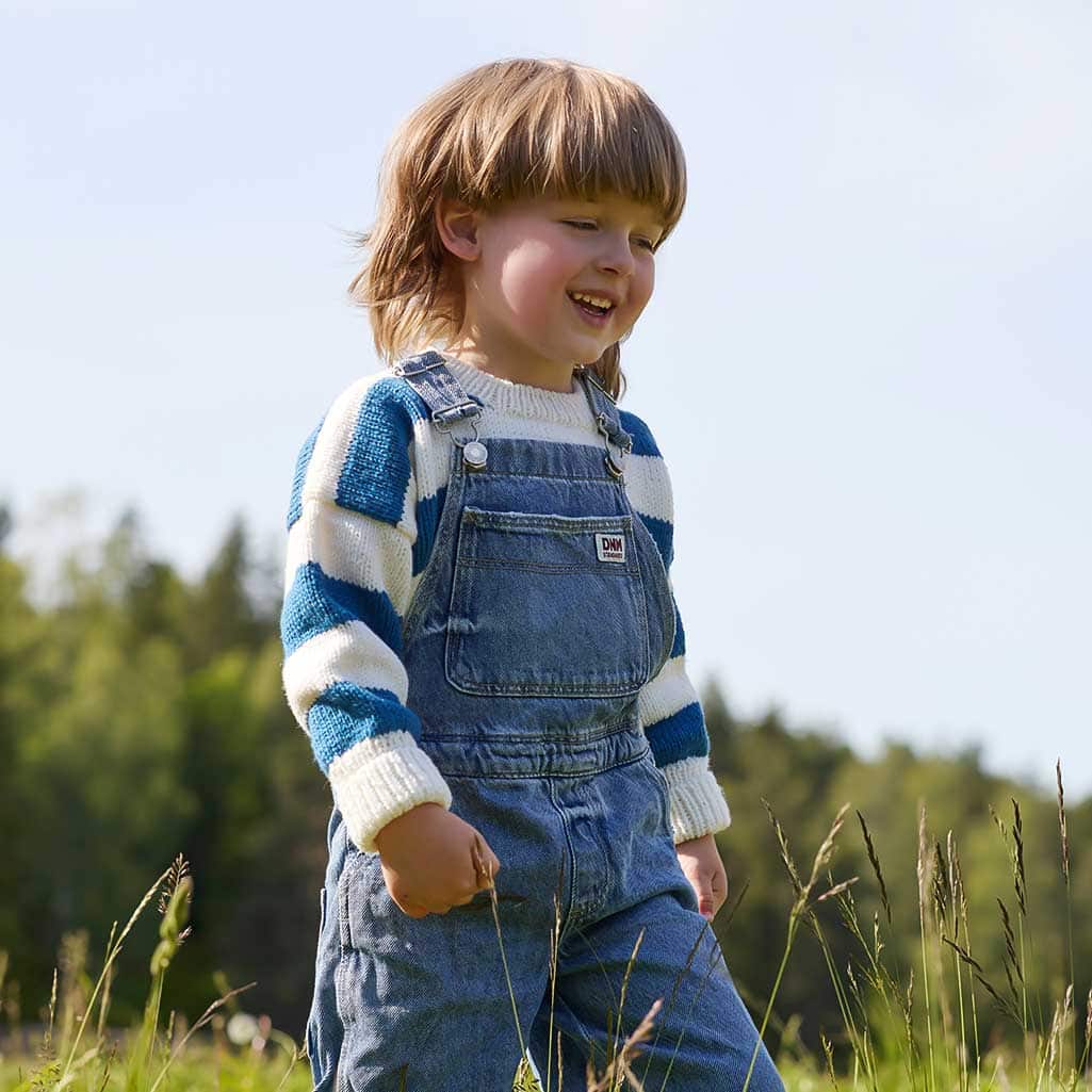 481 Tobbengenser, randig barntröja, 1-10 år, i mjuk merino - Bild 5