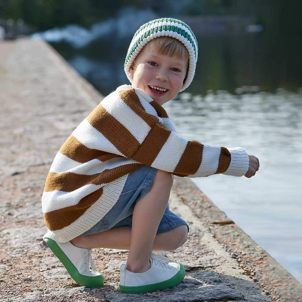 481 Tobbengenser, randig barntröja, 1-10 år, i mjuk merino - Bild 2