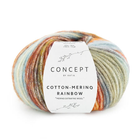 Cotton Merino Rainbow – med färgskiftningar - 105 m / 50 gr