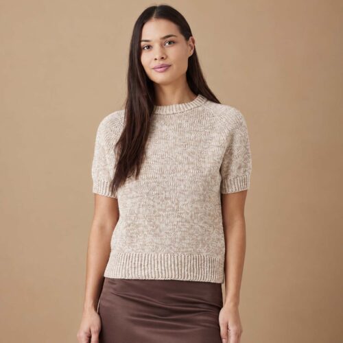 791812 Raglan T-shirt / top med mjukt melerat uttryck