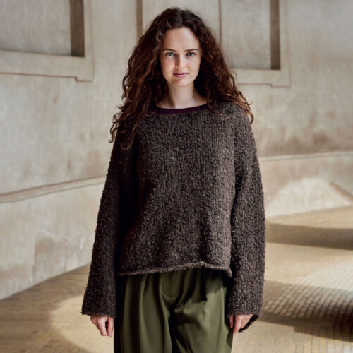 6606 Oversize tröja i det mjuka garnet Bodil